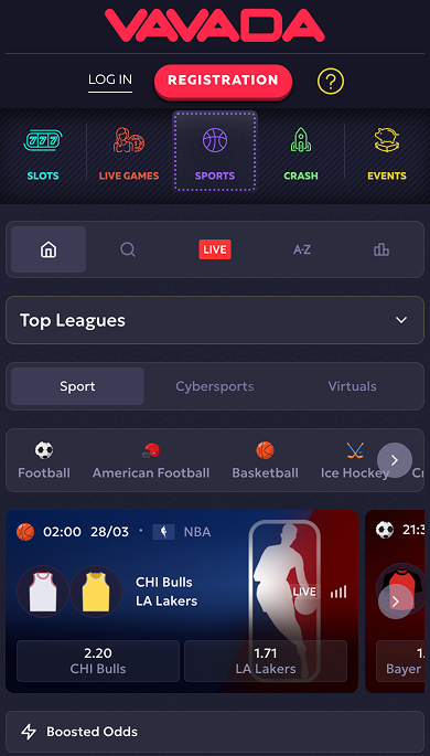 Sports Betting Vavada
